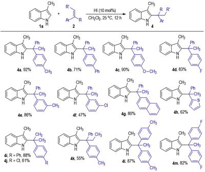 2-Alkylation of 3-Alkyindoles With Unactivated Alkenes